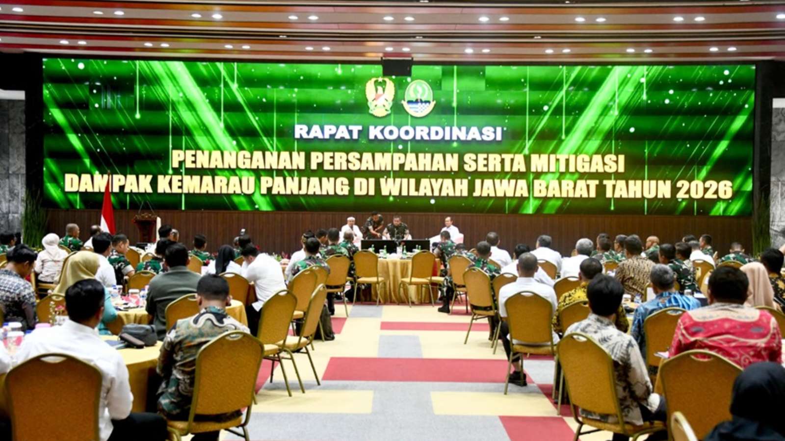Atasi Elnino Godzila dan Sampah di Jabar, KDM Pimpin Rakor dengan TNI dan BMKG 
