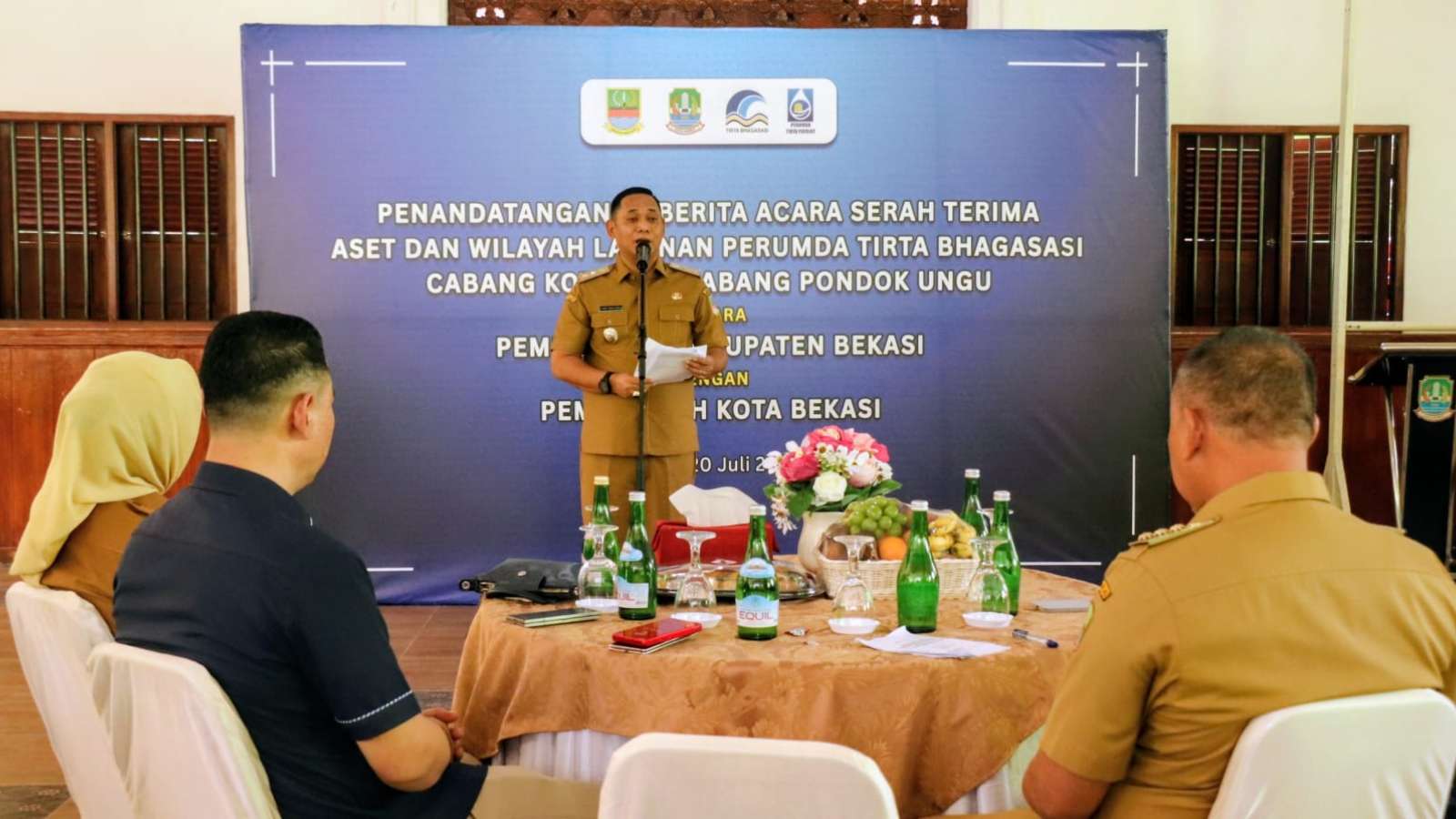 Optimalkan Layanan Air Bersih, Kabupaten dan Kota Bekasi Resmi Tuntaskan Serah Terima Aset Perumda Tirta Bhagasasi
