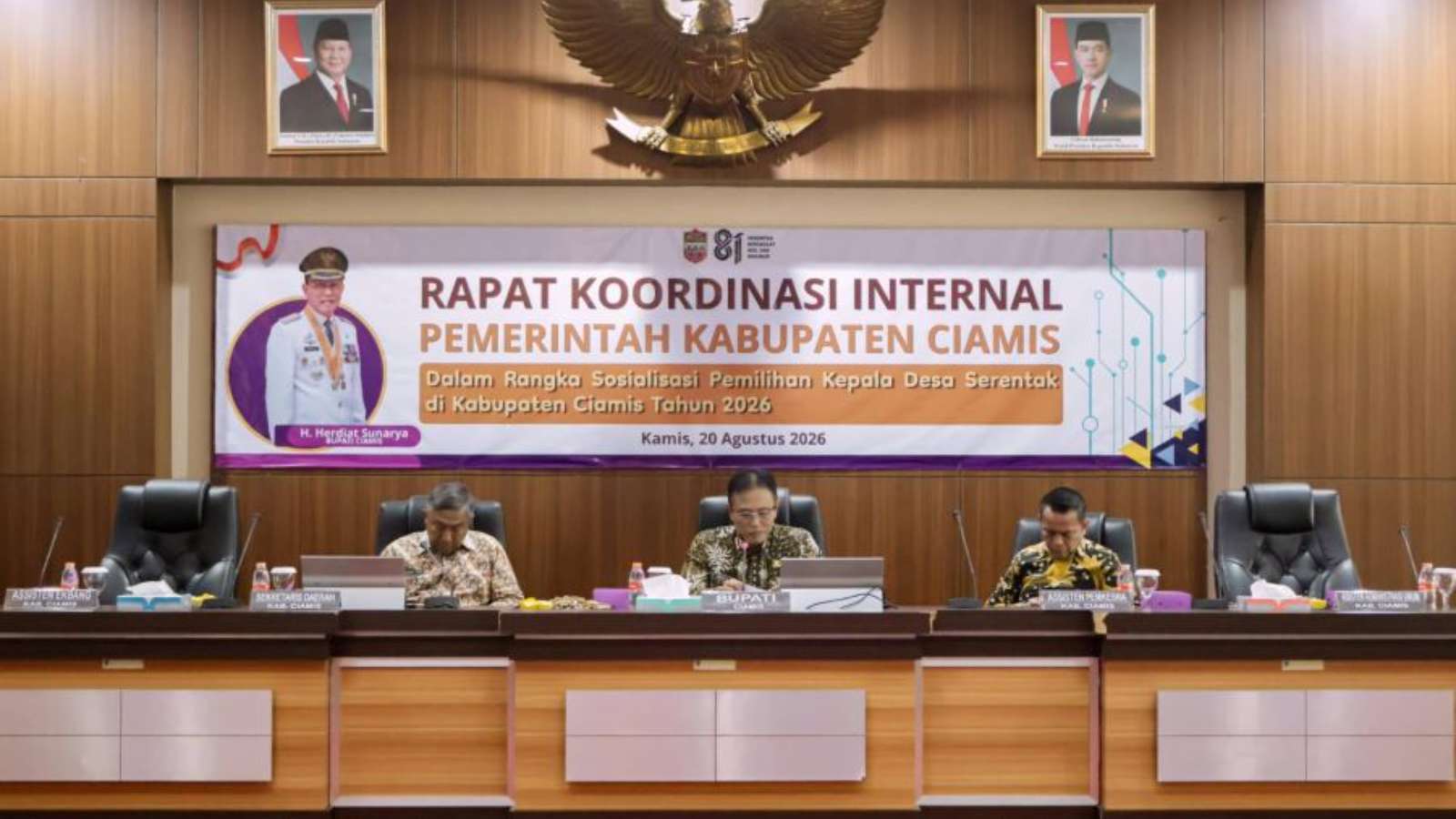 The 2026 Ciamis Simultaneous Village Head Elections Will Switch to a Digital System, the Regent Says: Effective and Transparent, Public Education is Key 