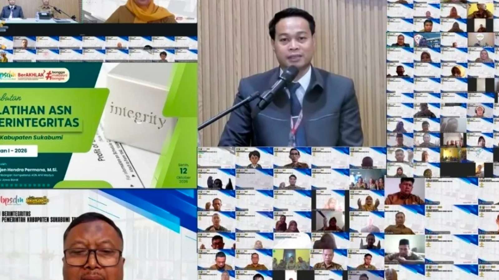 The Sukabumi Regency Government's seriousness in promoting ASN integrity values into concrete actions! 